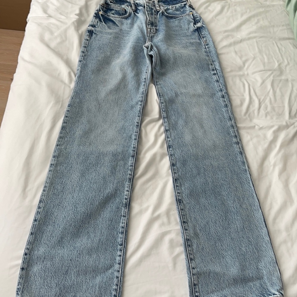 Light blue Le Jane Frame boot cut jeans